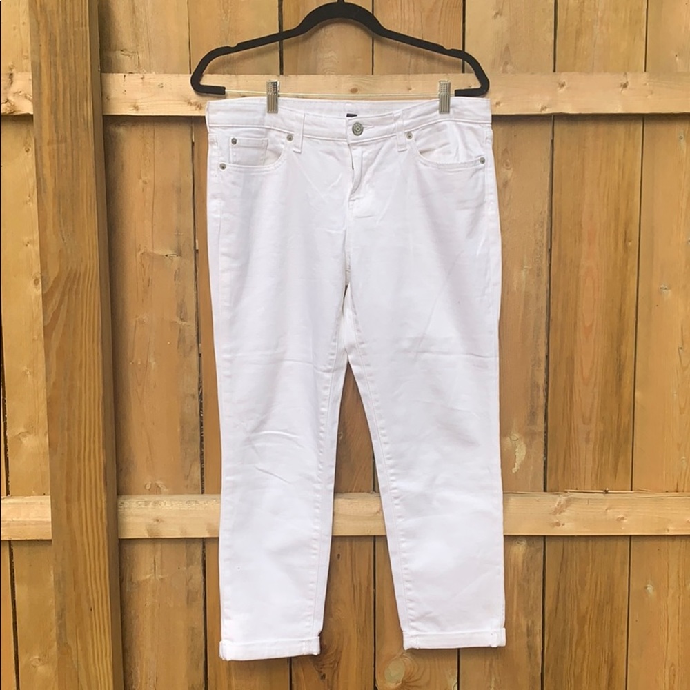 Gap premium skinny ankle white jeans